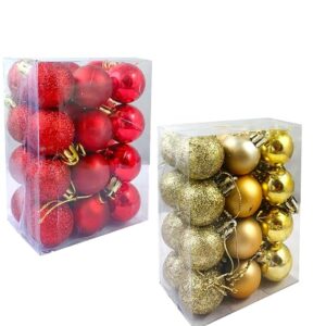 Christmas tree balls Red colour