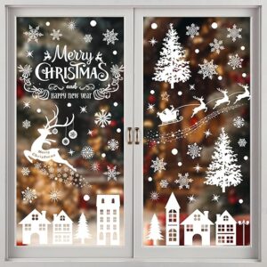 hristmas Window Decals Snowflakes Wall Stickers